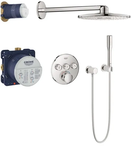 Grohe Grohtherm SmartControl shower set with Rainshower SmartActive 310, chrome