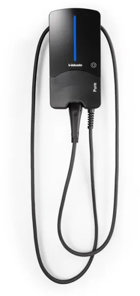 Webasto Pure Charging Box 22 kW Type 2 Black Edition with 4.5 m cable - Integrated Type B residual current relay
